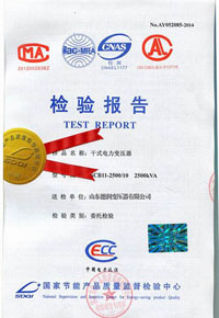 干式變壓器檢測報告